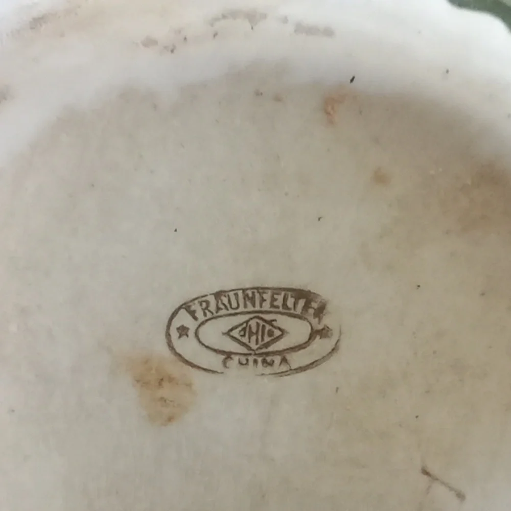 Vintage Fraunfelter teapot with 2 airplane plants